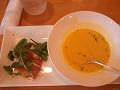 生ハムとかぼちゃの冷製スープ