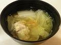 鮭缶白菜スープ完成